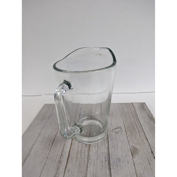 LIBBEY Clear Glass Pitcher Easy Pour Flared Lip 9" - Picture 2 of 6